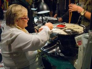 at the Twin Set Linker, we can see a glimpse of how some of the dresses are made.